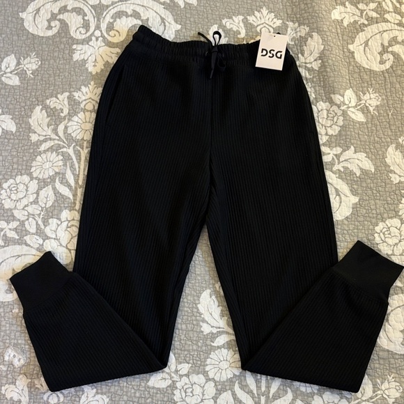 DSG Pants - DSG So Soft Ottoman Ribbed Joggers ~ Size XS ~ Pure Black